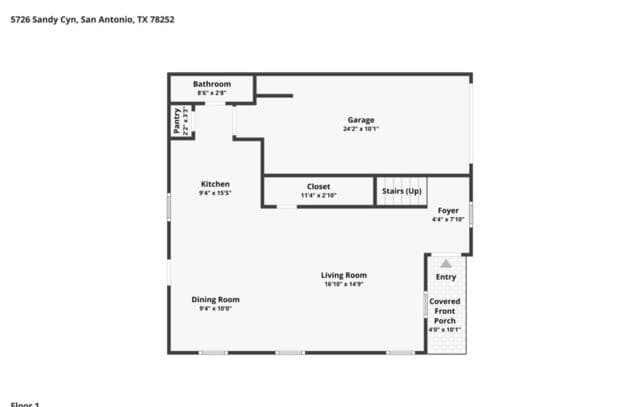 rental at 5726  Sandy Cyn in San Antonio, TX — photo 2