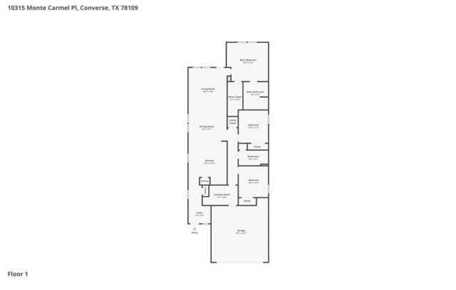 3-bedroom rental at 10315 Monte Carmel Pl in Converse, TX — photo 2