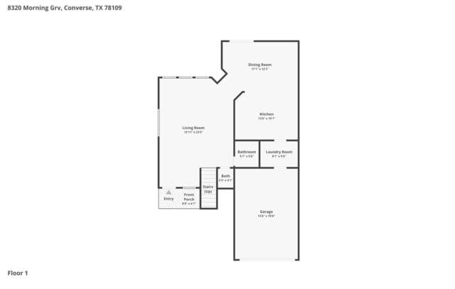 4-bedroom rental at 8320 Morning Grove Dr in Converse, TX — photo 2