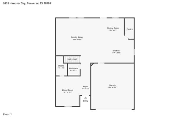 3-bedroom rental at 9431 Hanover Sky in Converse, TX — photo 3