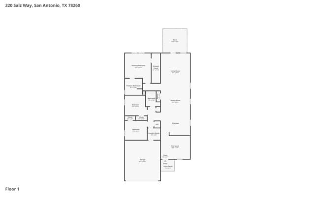 3-bedroom rental at 320 Salz Way in San Antonio, TX — photo 3