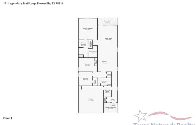 3-bedroom rental at 121 Legendary Trail Loop in Floresville, TX — photo 3