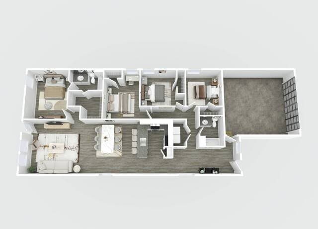 4-bedroom rental at 7207 Plow Run in San Antonio, TX — photo 2